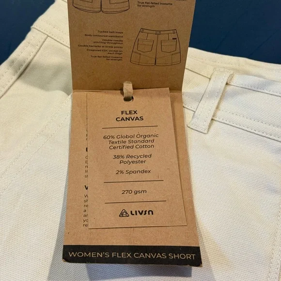 Livsn Designs - Women’s Flex Canvas Short - Picture 3 of 3